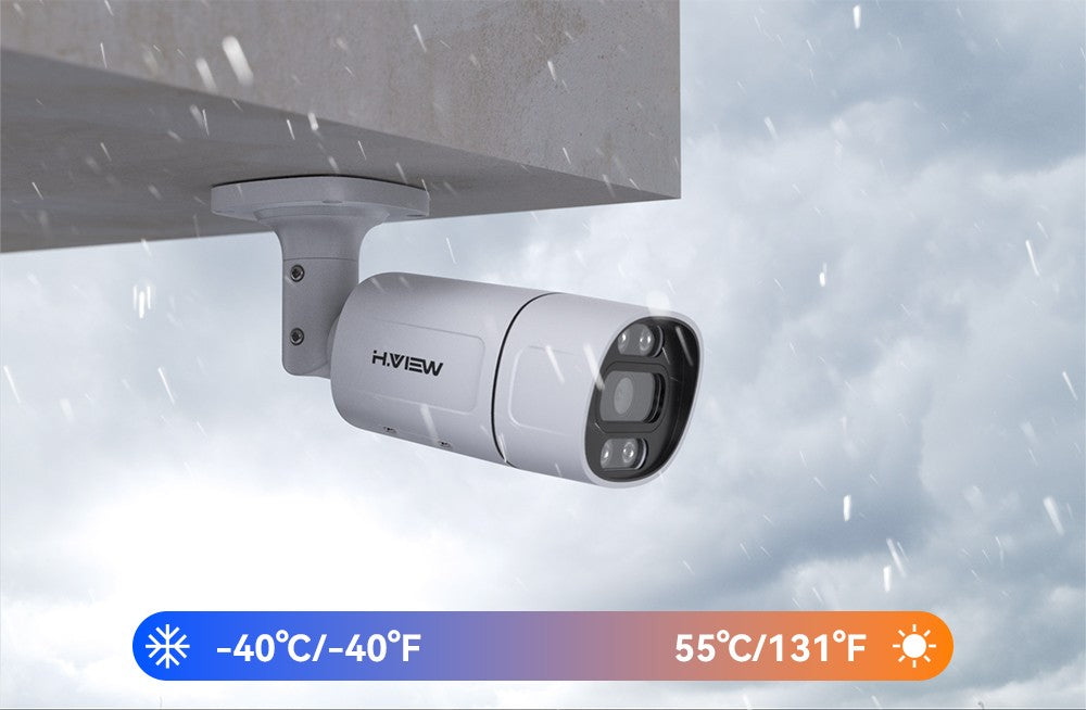 H.View cámara de seguridad Cctv de 5MP y 8MP, videocámara Ip 4K Poe Ai, detecció