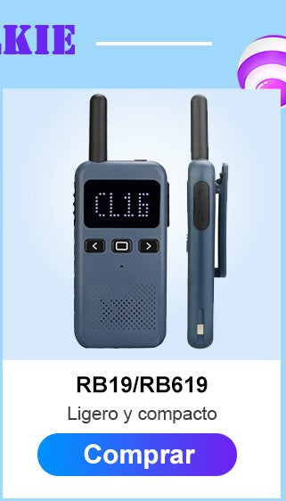 Retevis RT622 Mini Walkie Talkie 2 unidades PMR446 Radio portátil bidireccional
