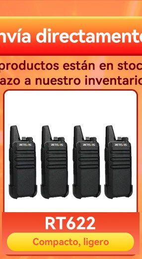 Retevis RT622 Mini Walkie Talkie 2 unidades PMR446 Radio portátil bidireccional