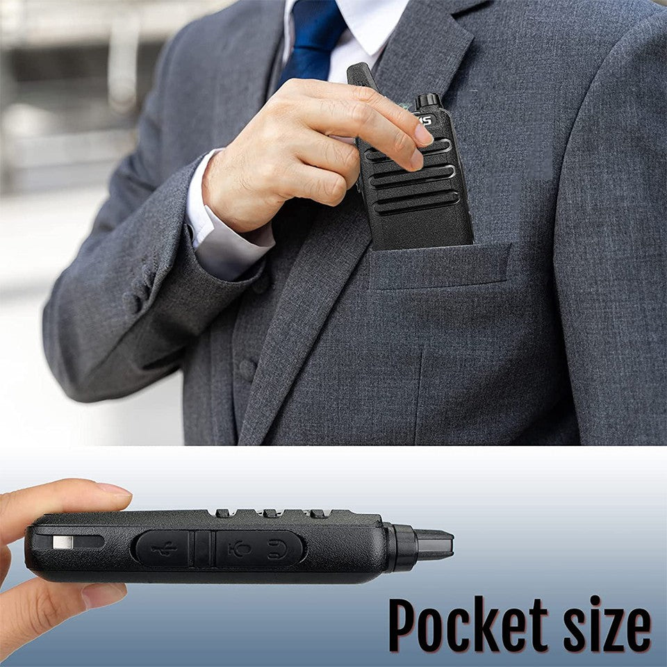 Retevis RT622 Mini Walkie Talkie 2 unidades PMR446 Radio portátil bidireccional
